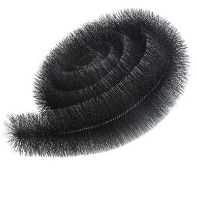 Storm Trading Group 3 X Black Gutter Brush 4M X 100mm Prevents Debris & Moss from B&Q