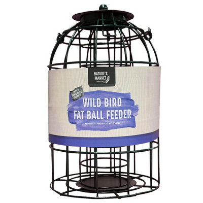 Storm Trading Group Metal Hanging Fat Ball Feeder With Bird Cage With Squirrel Guard from B&Q