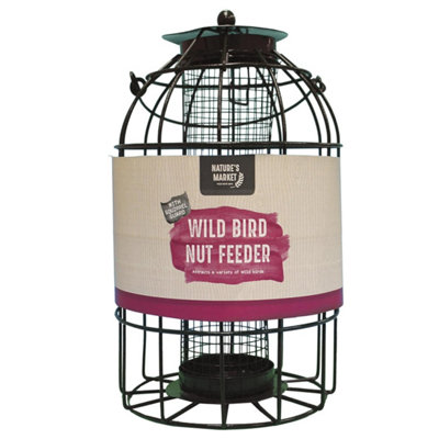Storm Trading Group Metal Hanging Nut Feeder With Bird Cage With Squirrel Guard from B&Q