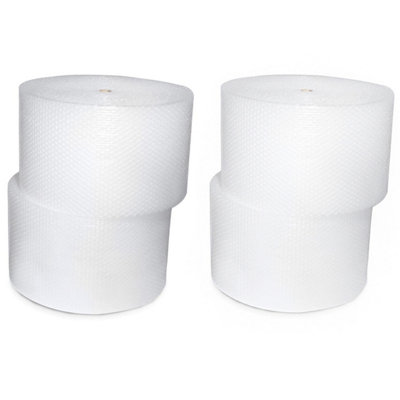 Pluto Packaging 2 X 300mm X 100M Air Filled Bubble Wrap Rolls For PackagingHouse Moving & Storage from B&Q