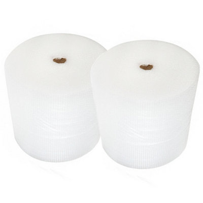 Pluto Packaging 2 X 750mm X 100M Air Filled Bubble Wrap Rolls For PackagingHouse Moving & Storage from B&Q