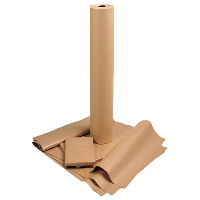 Pluto Packaging 900mm X 100M Brown Kraft Paper Roll For Gift WrappingShippingArts & Crafts from B&Q