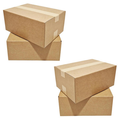 Pluto Packaging 50 X 450X350X160mm Corrugated Postal Parcel Packing Shipping Royal Mail Boxes from B&Q