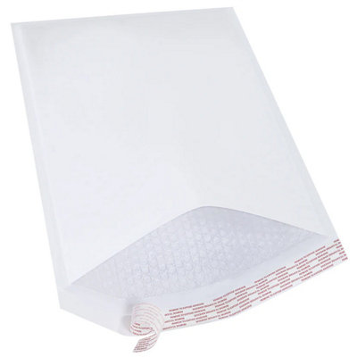 B&Q -  100 X Size 10 (340X445mm) White Padded Bubble Lined Secure Self Sealing Peel & Seal Mailing Postal Envelopes