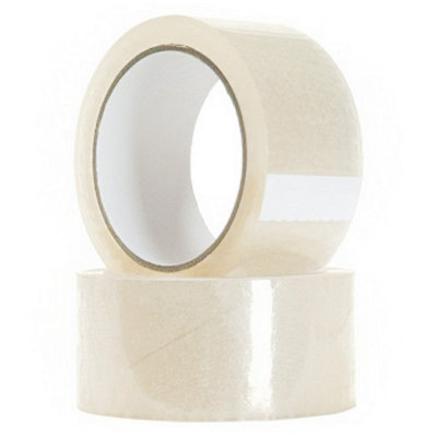 Pluto Packaging 144 Rolls 50mm X 66M Clear Acrylic Super Sticky Packaging Tape For Sealing Parcels & Boxes from B&Q