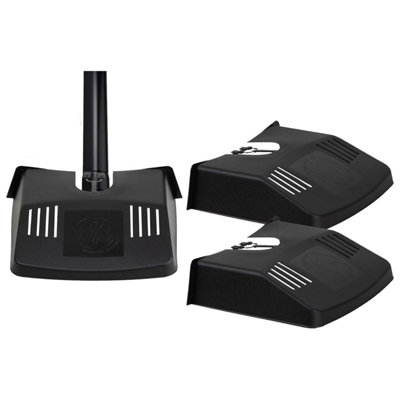 Pluto Packaging 3 X Outdoor Black Ventilated Grid Drain Covers Prevents Blockages Leaves & Dirt from B&Q