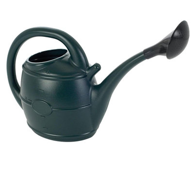 Pluto Packaging Easy To Use Green 13L Watering Can Ideal For Everyday Gardening Tasks With Rose Head from B&Q