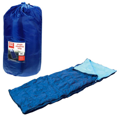 Pluto Packaging Single Adult Sized Windproof Waterproof Sleeping Bag For Hiking from B&Q