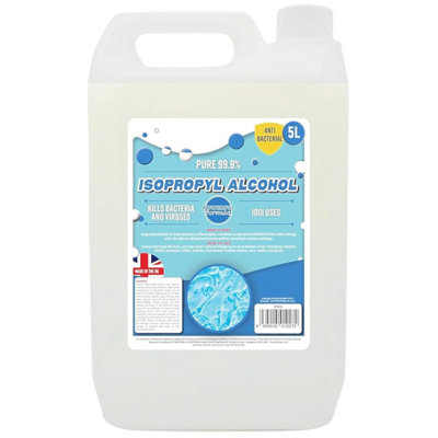 Pluto Packaging 1 X 5L All Purpose Household Cleaning Disinfectant Strong Ipa For Grease, Dirt, Oil, Dust, Glass & Electronics