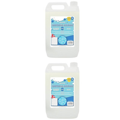 Pluto Packaging 2 X 5L All Purpose Household Cleaning Disinfectant Strong Ipa For Grease, Dirt, Oil, Dust, Glass & Electronics