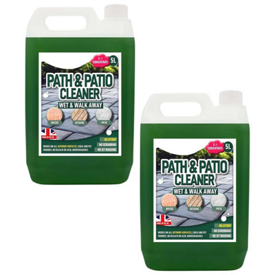 Pluto Packaging 2 X Fluid Green Patio & Path Cleaner 5L Stain Remover Cleaning Solution Ideal For PatiosPaths & Driveways from B&Q
