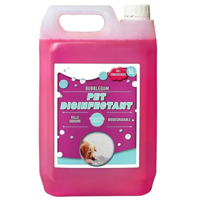 Pluto Packaging 1 X 5L Bubble Gum General Use Effective Pet Disinfectant Safe To Use On All Surfaces from B&Q