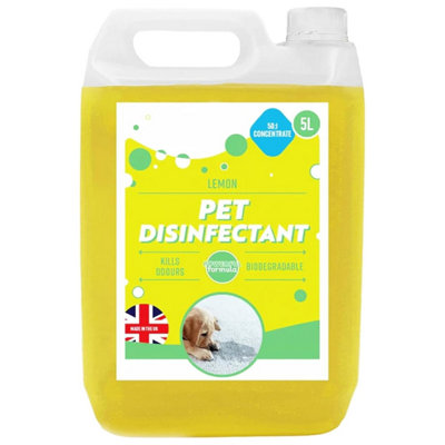 Pluto Packaging 1 X 5L Lemon General Use Effective Pet Disinfectant Safe To Use On All Surfaces from B&Q