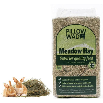 Pluto Packaging 1 Bag Of 2.25Kg Natural Dried Grass Fresh Meadow Hay Perfect For Rabbit Food & Hay For Smaller Animals from B&Q