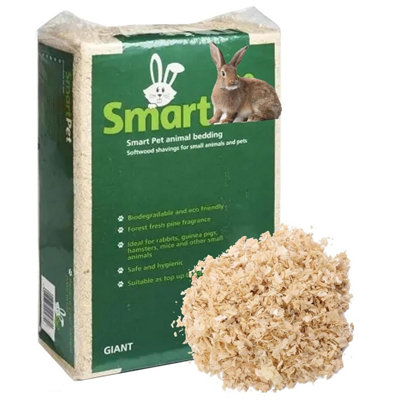 Pluto Packaging 1 Bag Of 10Kg Super Absorbent Wood Shavings For Pet Bedding Perfect For Small Animals Rabbits & Hamsters from B&Q
