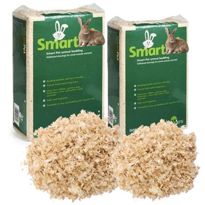 Pluto Packaging 2 Bags Of 10Kg Super Absorbent Wood Shavings For Pet Bedding Perfect For Small Animals Rabbits & Hamsters from B&Q
