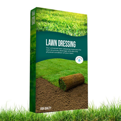 B&Q -  1 X 25L Lawn & Turf Dressing Soil Create Lovely Lush Thriving Garden Lawn Helps Maintain Moisture In The Soil
