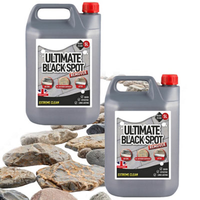 Pluto Packaging Black Patio, Block Paving, Stone, Path & Driveways Powerful Spot Remover 5L