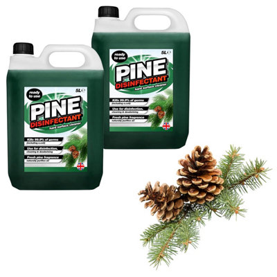 Pluto Packaging 1 X 5L Pine Disinfectant Perfect For All Hard Surfaces CleansPurifies & Deodorises from B&Q