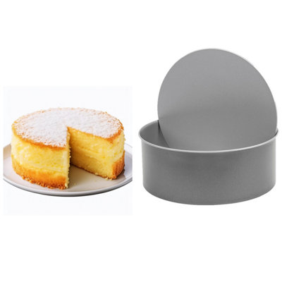 Pluto Packaging 1 X Oven Safe 23Cm Loose Base Non-Stick Steel Round Baking Cake Tin from B&Q