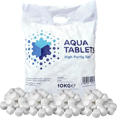 Pluto Packaging 2 X 10Kg High Purity Salt Tablets Reduces Limescale Compatible With All Machines