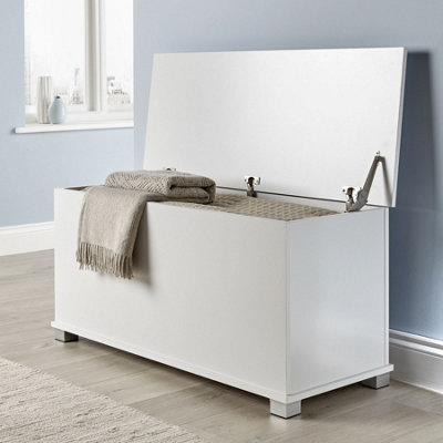 Home Source Malmo Storage Ottoman Chest White from B&Q