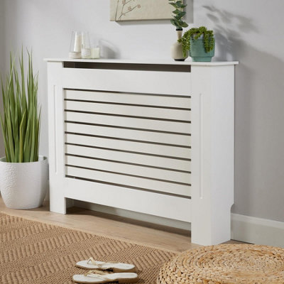 B&Q White Home Source York Radiator Cover Medium
