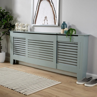 B&Q Home Source York Extending Radiator Cover Grey