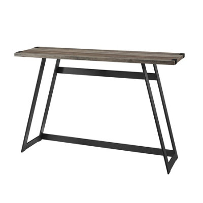 B&Q -  Hadley Metal Wrap Hallway Console Table Grey Wash