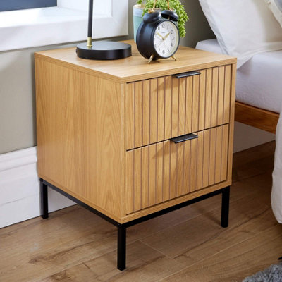 Home Source Wisbech 2 Drawer Bedside from B&Q