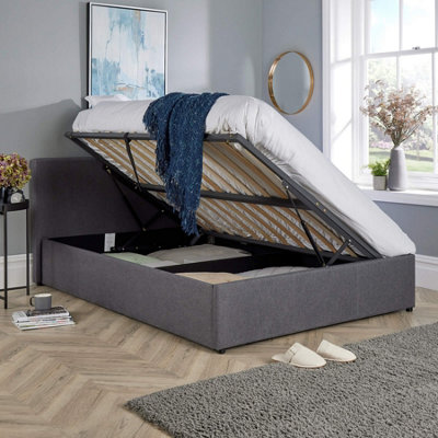 B&Q Home Source Horizon Small Double Side Lift Ottoman
