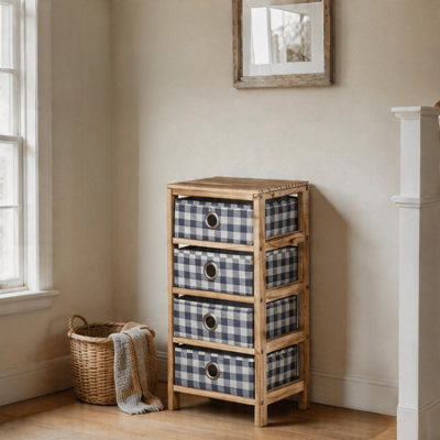 Home Source Weybourne Fabric 3 Drawer Storage Chest from B&Q