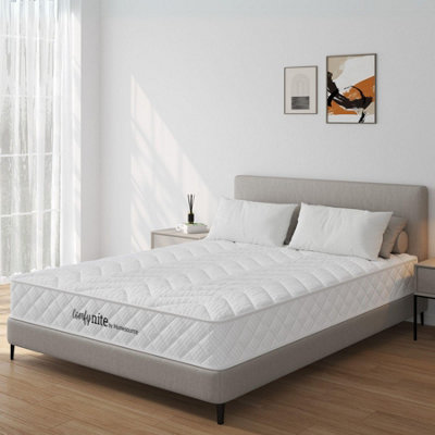 Home Source Antares Bonnell Coil System Quilted 4Ft6 Double Mattress Medium Firm from B&Q