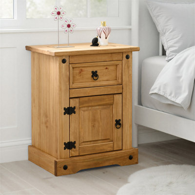 Seconique Corona 1 Drawer Bedside Cabinet from B&Q
