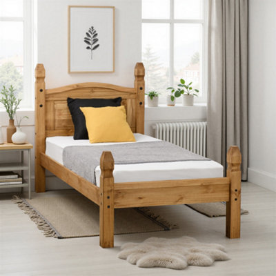 Seconique Corona 3Ft Single Bed Low Foot End In Distressed Waxed Pine from B&Q