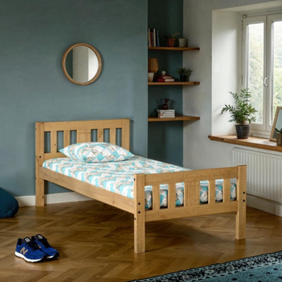 Seconique Rio Single Bed In Distressed Waxed Pine from B&Q