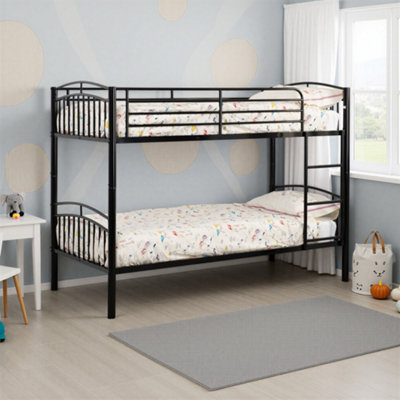 Seconique Ventura 3Ft Bunk Bed Black Finish Can Be Used As Two Beds from B&Q