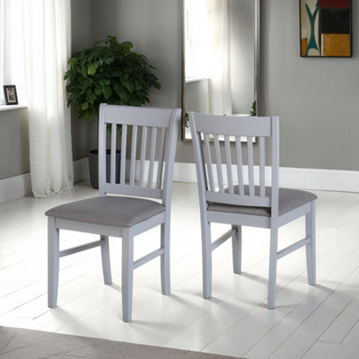 Seconique Oxford 2 Fabric Chairs Priced Per Pair Grey