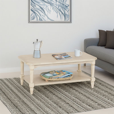 Seconique Chantilly Coffee Table Distressed Antique Effect Cream