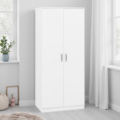 Seconique Dakota 2 Door Wardrobe Metal Drawer Hinges And Handles White