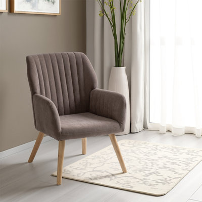 Seconique Jordan Occasional ChairBrown Velvet from B&Q