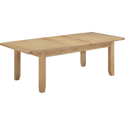 Seconique Windsor Large Extending Dining Table Natural Oak ( Part Assembled ) from B&Q
