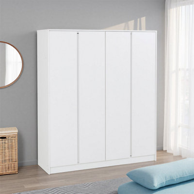 Seconique Malvern 4 Door WardrobeWhite from B&Q