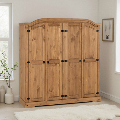 B&Q -  Corona Essentials 4 Door Wardrobe