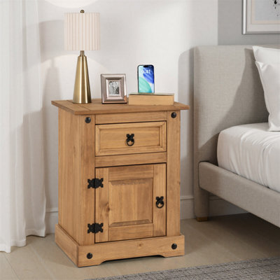 Seconique Corona Essentials 1 Door 1 Drawer Bedside from B&Q