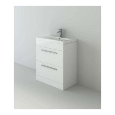Veebath Desire Venus 700 Mid Edged Basin Unit -2 Storage Section
