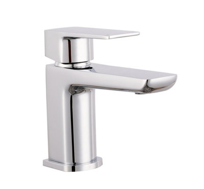 VeeBath Lunar Soft Square Mono Basin Mixer Tap With WasteChrome from B&Q