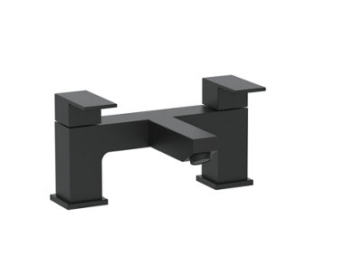 Veebath Munro Square Bath Filler Mixer Tap - Matt Black