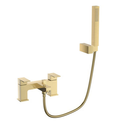 VeeBath Munro Bath Shower Mixer Tap With KitBrushed Brass from B&Q