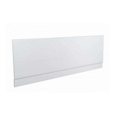 VeeBath 1800 Acubase Front Bath Panel 2 Pc White Gloss from B&Q